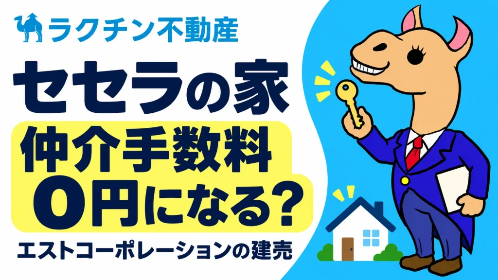 セセラの家。仲介手数料0円になる？。エストコーポレーションの建売