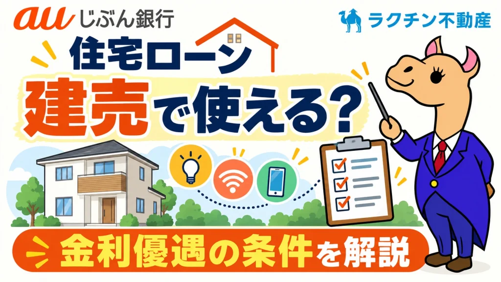 住宅ローン。建売で使える？。金利優遇の条件を解説