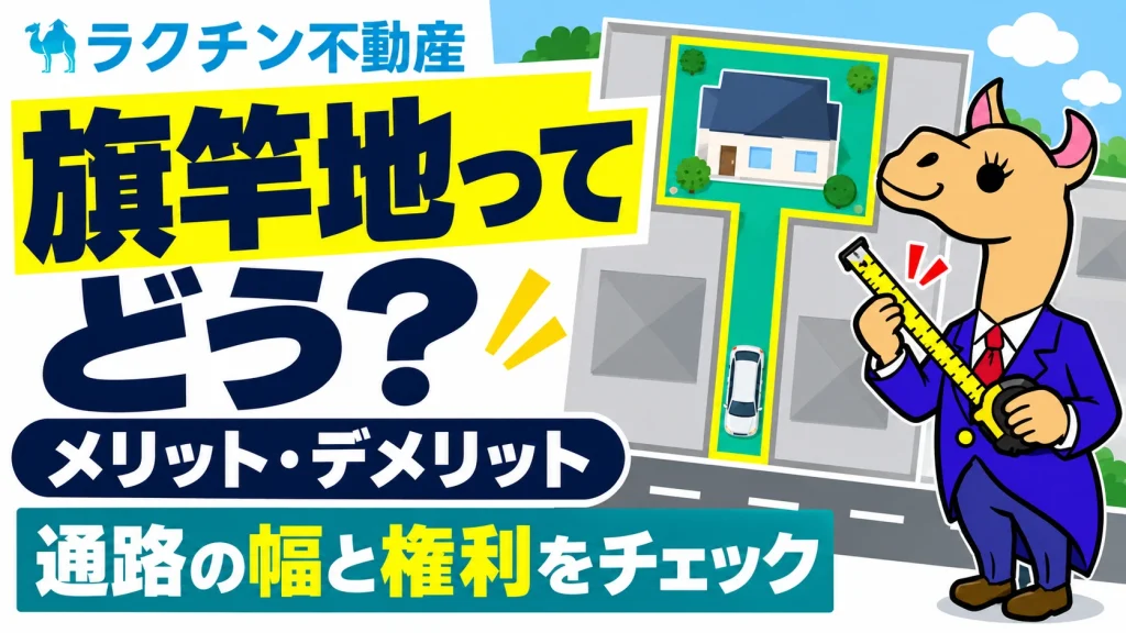 旗竿地ってどう？。メリット・デメリット。通路の幅と権利をチェック
