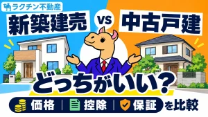 新築建売 vs 中古戸建。どっちがいい？。価格・控除・保証を比較