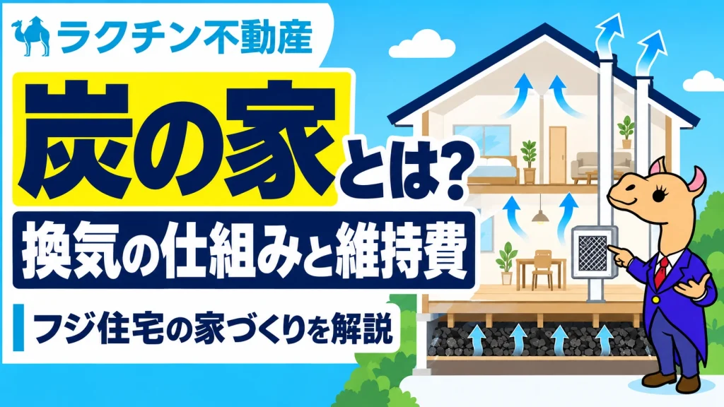 炭の家とは？。換気の仕組みと維持費。フジ住宅の家づくりを解説